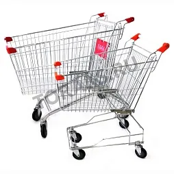 Фото Металлические покупательские тележки