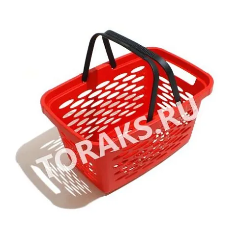 Корзина покупательская пластиковая 20л SB-P-04-20 red1