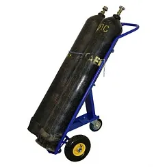 Тележка для перевозки двух газовых баллонов ГБ-2 пневмо колеса 250мм