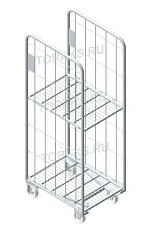 Ролл - контейнер  800х600 штабелируемый/вкатываемый