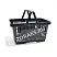 Корзина покупательская пластиковая 22л SB-P-12-22 black