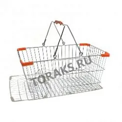 фото Корзина покупательская металлическая хромированная 20 л фото