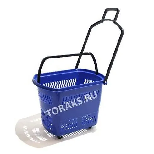 Пластиковая корзина на колесах SBT-38-BU л