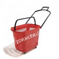  ФотоКорзина - тележка покупательская 45 л на 4 колесах