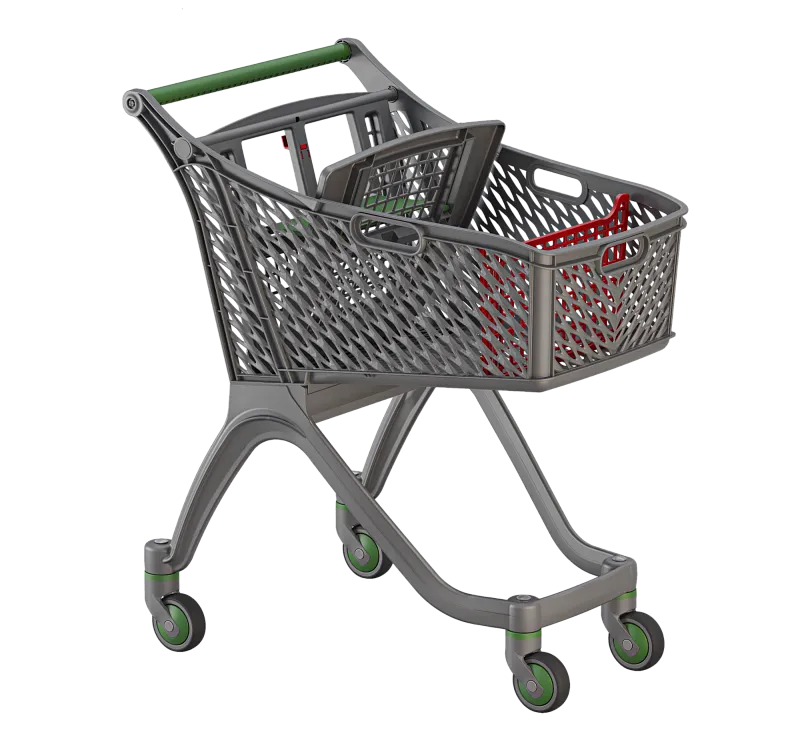 Фото Тележка пластиковая "ОПТИМА ЭКО "  STP-100-BS-OPTIMA  ECO