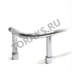 Стойка отбойника 32 мм угловая 90 град хромированная 