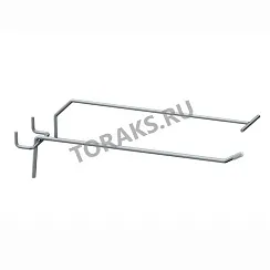 Крючок одинарный с ценникодержателем 200-4.8-50 хром