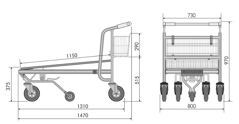 Фото Тележка грузовая CT-103-500
