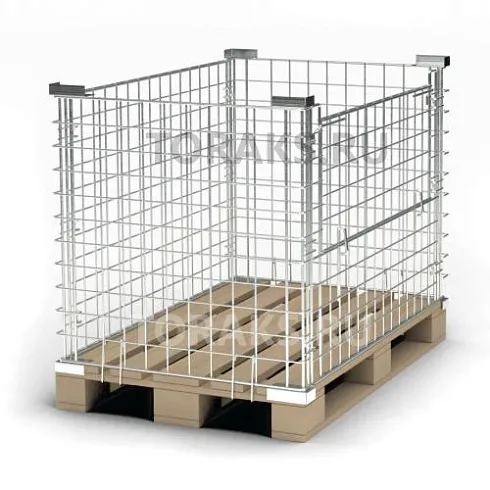 Паллетное ограждение 1200x800 штабелируемое PN-1200-800-2