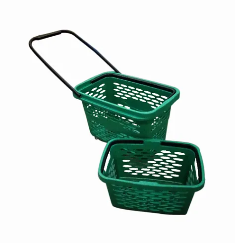 Фото Корзина - тележка покупательская 40 л на 4-х колесах