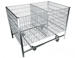 Стол для распродаж 1200х800 хромированная на колесах