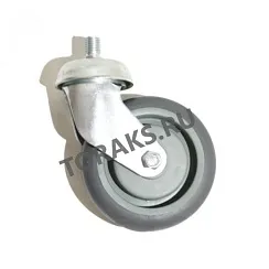 Фото Колесо поворотное для покупательской тележки 100мм