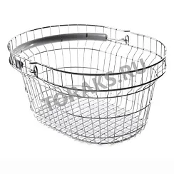 Корзина покупательская металлическая хромированная 23 л