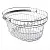 Корзина покупательская металлическая хромированная 23 л