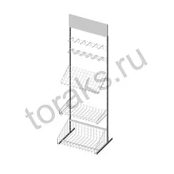 Стойка прикассовая 640 мм (комплект)