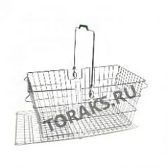 Фото Корзина покупательская металлическая хромированная 20 л