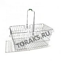 Фото Корзина покупательская металлическая хромированная 20 л