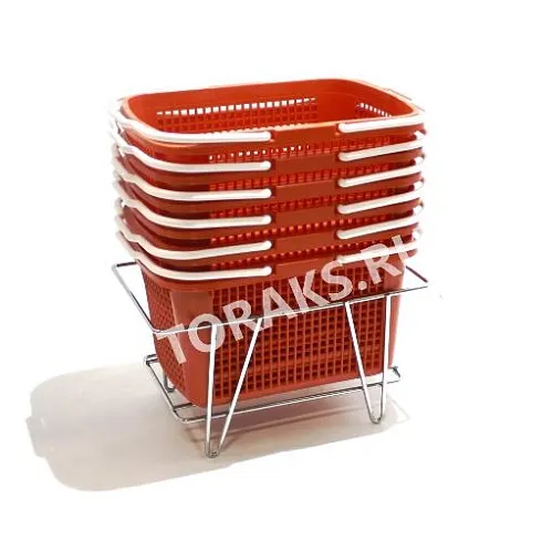 Корзина покупательская пластиковая 20л SB-P-03-20 red1