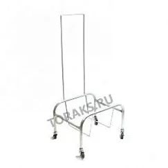 Подставка для корзин на колесах с ручкой