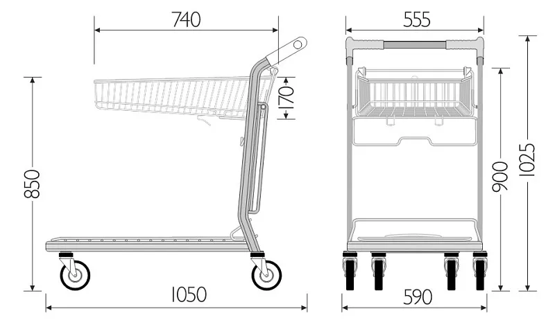 Фото Тележка грузовая CT-130-200