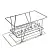 Подставка для корзин хромированная