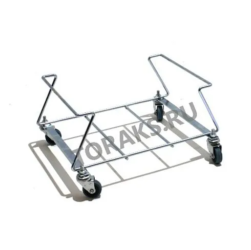 Подставка для корзин на колесах оцинкованная