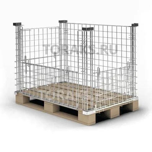 Паллетное ограждение 1200x800 штабелируемое PN-1200-800-2