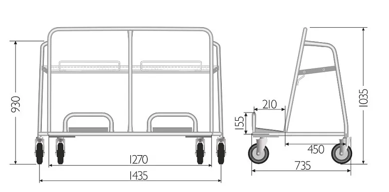 Фото Тележка грузовая для длинномеров CT-108