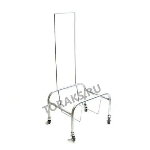 Подставка для корзин на колесах с ручкой