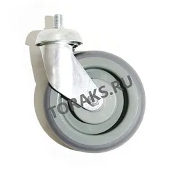 Фото Колесо поворотное для покупательской тележки 125мм