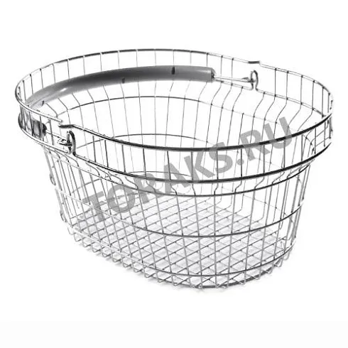 Корзина покупательская металлическая хромированная 23 л