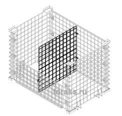 Разделитель вертикальный РN-DV-800-800 для паллетного ограждения PN-1200-800