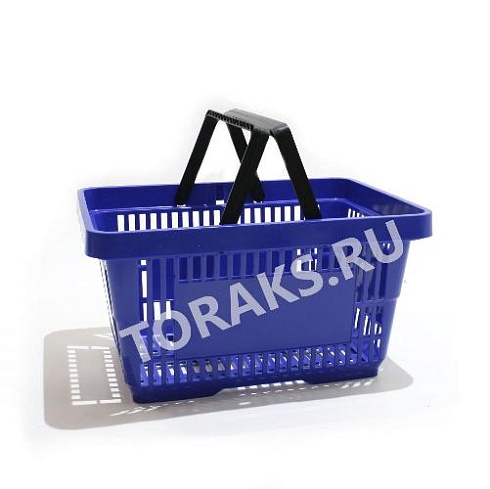 Корзина покупательская пластиковая 22л SB-P-12-22 blue