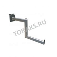 Кронштейн на экономпанель ступенчатый с 2 шарами хром