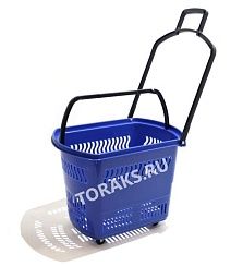  ФотоКорзина - тележка покупательская 38 л на 4 колесах