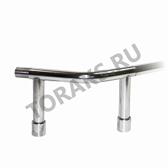 Стойка отбойника 32 мм угловая 135 град хромированная 