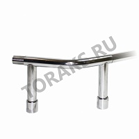 Стойка отбойника 32 мм угловая 135 град хромированная 