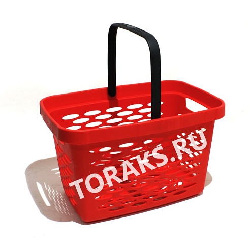 Корзина покупательская пластиковая 27л SB-P-18-27 red