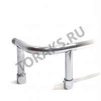 Стойка отбойника 32 мм угловая 90 град хромированная 