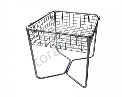 Корзина для распродаж 650х650 хромированная