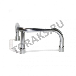 Угловой отбойник 32 мм хромированный 