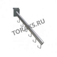 Кронштейн на экономпанель 6 крючков хром