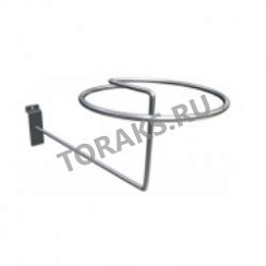 Кронштейн на экономпанель для головных уборов хром