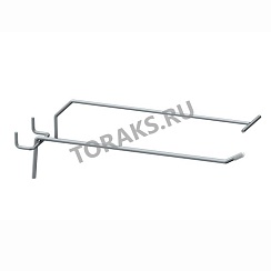 Крючок одинарный с ценникодержателем 150-4.8-50 хром