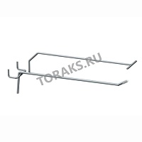 Крючок одинарный с ценникодержателем 150-4.8-50 хром