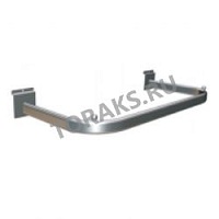 Кронштейн на экономпанель П-образный с 2 шарами 960мм хром