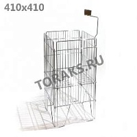 Корзина для распродаж 410х410 хромированная