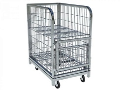 Контейнер сетчатый на колёсах 450x700