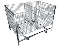 Стол для распродаж 1200х800 хромированная на колесах