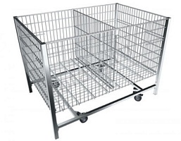 Стол для распродаж 1200х800 хромированная на колесах